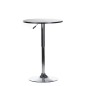Masa rotunda de bar, inaltime reglabila hidraulic, diametru blat 60 cm, negru
