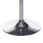 Masa rotunda de bar, inaltime reglabila hidraulic, diametru blat 60 cm, negru