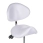 Scaun cosmetic mobil, reglare inaltime 51-65 cm, inclinare reglabila, piele eco, alb Scaun cosmetic mobil, reglare inaltime 51-65 cm, inclinare reglabila, piele eco, alb