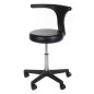 Scaun cosmetic, baza 5 roti, diametru sezut 35 cm, inaltime reglabila 47-63 cm, negru Scaun cosmetic, baza 5 roti, diametru sezut 35 cm, inaltime reglabila 47-63 cm, negru