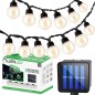 Ghirlanda solara 30 LED-uri, 600 mAh, 3000K, iluminare 8 ore, lungime totala 10.6 m Ghirlanda solara 30 LED-uri, 600 mAh, 3000K, iluminare 8 ore, lungime totala 10.6 m