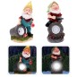Lampa solara pitic cu felinar, decoratiune gradina, LED alb, IP44, baterie 200mAh