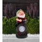 Lampa solara pitic cu felinar, decoratiune gradina, LED alb, IP44, baterie 200mAh