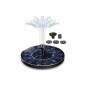Fantana solara de gradina cu pompa, diametru 16 cm, debit 180l/h, 7V/1.4W