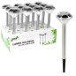Lampa solara Diamond, tip tarus, LED alb, 200 mAh, 1x1.2V, otel inoxidabil