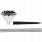 Lampa solara Diamond, tip tarus, LED alb, 200 mAh, 1x1.2V, otel inoxidabil