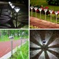 Lampa solara Diamond, tip tarus, LED alb, 200 mAh, 1x1.2V, otel inoxidabil