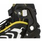 Role reglabile pentru copii, 4 in 1, marime 29-33, sina aluminiu, patine otel inoxidabil, galben/negru