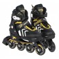 Role/patine reglabile 4 in 1, buton ajustare, 3 sisteme de prindere, marime 39-43, galben/negru Role/patine reglabile 4 in 1, buton ajustare, 3 sisteme de prindere, marime 39-43, galben/negru