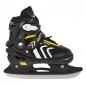 Role/patine reglabile 4 in 1, buton ajustare, 3 sisteme de prindere, marime 39-43, galben/negru Role/patine reglabile 4 in 1, buton ajustare, 3 sisteme de prindere, marime 39-43, galben/negru