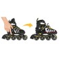 Role/patine reglabile 4 in 1, buton ajustare, 3 sisteme de prindere, marime 39-43, galben/negru Role/patine reglabile 4 in 1, buton ajustare, 3 sisteme de prindere, marime 39-43, galben/negru
