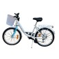 Bicicleta 20 inch, cadru otel, 6 viteze, cos, portbagaj, alb, RESIGILAT
