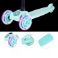 Trotineta copii, ghidon ajustabil pe inaltime, 3 roti LED multicolor, pliabila, verde Trotineta copii, ghidon ajustabil pe inaltime, 3 roti LED multicolor, pliabila, verde