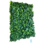 Gard viu artificial, gradina verticala cu frunze verzi, panou 40x60 cm