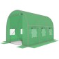 Sera de gradina tip tunel, 3 x 2 x 2 metri, 6 ferestre cu plase, filtru UV4, verde Sera de gradina tip tunel, 3 x 2 x 2 metri, 6 ferestre cu plase, filtru UV4, verde