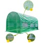 Sera de gradina tip tunel, 3 x 2 x 2 metri, 6 ferestre cu plase, filtru UV4, verde Sera de gradina tip tunel, 3 x 2 x 2 metri, 6 ferestre cu plase, filtru UV4, verde