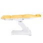 Fotoliu cosmetic electric, rotativ, reglare inaltime 58-89 cm, 3 actuatoare electrice, piele ecologica, galben