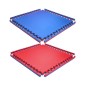 Covoras tip puzzle XXL, spuma EVA, 100x100 cm, grosime 2 cm, antiderapant, bicolor