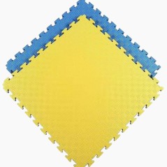 Covor tip puzzle XXL, spuma EVA, 100x100 cm, grosime 2 cm, antiderapant, bicolor