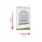 Perete cort, dimensiune 2x2.6 m, cu fereastra, ignifugat, 480 g/mp, PVC, alb Perete cort, dimensiune 2x2.6 m, cu fereastra, ignifugat, 480 g/mp, PVC, alb