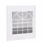 Perete cort, dimensiune 2x2.6 m, cu fereastra, ignifugat, 480 g/mp, PVC, alb Perete cort, dimensiune 2x2.6 m, cu fereastra, ignifugat, 480 g/mp, PVC, alb