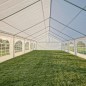 Perete cort, dimensiune 2x2.6 m, cu fereastra, ignifugat, 480 g/mp, PVC, alb Perete cort, dimensiune 2x2.6 m, cu fereastra, ignifugat, 480 g/mp, PVC, alb