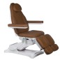 Scaun cosmetic cu telecomanda, reglare electrica si hidraulica, tapiterie piele ecologica, maxim 160 kg, maro