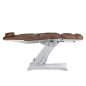 Scaun cosmetic cu telecomanda, reglare electrica si hidraulica, tapiterie piele ecologica, maxim 160 kg, maro