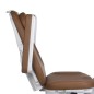 Scaun cosmetic cu telecomanda, reglare electrica si hidraulica, tapiterie piele ecologica, maxim 160 kg, maro