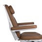 Scaun cosmetic cu telecomanda, reglare electrica si hidraulica, tapiterie piele ecologica, maxim 160 kg, maro