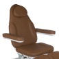 Scaun cosmetic cu telecomanda, reglare electrica si hidraulica, tapiterie piele ecologica, maxim 160 kg, maro