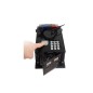 Pusculita electronica, masina de politie, cod PIN, amprenta, monede si bancnote, negru Pusculita electronica, masina de politie, cod PIN, amprenta, monede si bancnote, negru