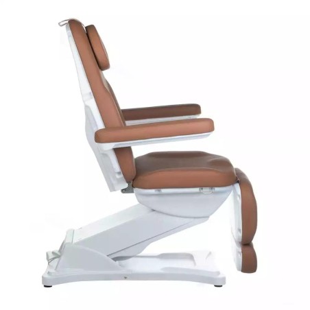 Fotoliu electric cosmetica, inaltime, spatar si suport picioare reglabile, cotiere detasabile, lungime 184 cm, maxim 160 kg