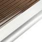 Copertina fixa policarbonata, protectie UV, 100 x 200 cm, maro, RESIGILAT