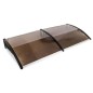 Copertina fixa policarbonata, protectie UV, 100 x 200 cm, maro, RESIGILAT