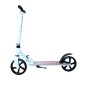 Trotineta pliabila pentru adulti, inaltime reglabila in 3 pozitii, baza non alunecare, cadru otel, maxim 100 kg, alba