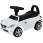 Masinuta 3 in 1 pentru copii, maner parental, volan cu claxon, sunete si melodii, maxim 25 kg, alb