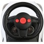 Masinuta 3 in 1 pentru copii, maner parental, volan cu claxon, sunete si melodii, maxim 25 kg, alb