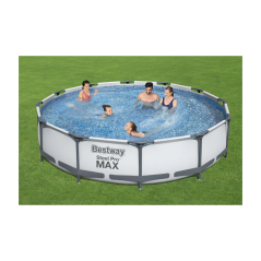 Piscina cu cadru metalic Steel Pro Max 3 in 1, filtru si pompa incluse, capacitate 6.473 l, 366x76 cm