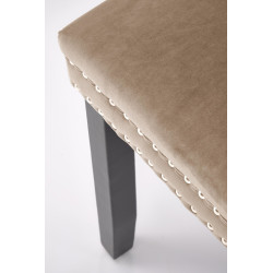Scaun tapitat living/sufragerie Halmar Alda, spatar matlasat, pietre decorative