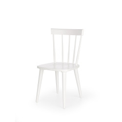 Scaun living/sufragerie Halmar Barkley, cadru lemn,  stil scandinav, 44x50x85x45cm, lemn, alb