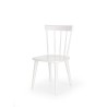 Scaun living/sufragerie Halmar Barkley, cadru lemn, stil scandinav, 44x50x85x45cm, lemn, alb