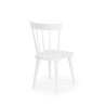 Scaun living/sufragerie Halmar Barkley, cadru lemn, stil scandinav, 44x50x85x45cm, lemn, alb