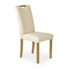 Scaun sufragerie Halmar Caro, cadru lemn, stil clasic, 42x58x96x45cm, lemn, crem