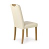 Scaun sufragerie Halmar Caro, cadru lemn, stil clasic, 42x58x96x45cm, lemn, crem