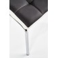 Scaun modern pentru living, metal si piele artificiala, inaltime 96 cm, negru, alb Scaun modern pentru living, metal si piele artificiala, inaltime 96 cm, negru, alb