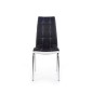 Scaun modern pentru living, metal si piele artificiala, inaltime 96 cm, negru, alb Scaun modern pentru living, metal si piele artificiala, inaltime 96 cm, negru, alb