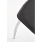 Scaun dining, cadru metal, suporturi antiderapante, stil modern, 46x56x97cm, piele eco, negru Scaun dining, cadru metal, suporturi antiderapante, stil modern, 46x56x97cm, piele eco, negru