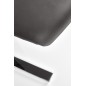 Scaun modern pentru dining, cadru metal, 45x63x101cm, piele ecologica neagra Scaun modern pentru dining, cadru metal, 45x63x101cm, piele ecologica neagra