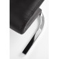 Scaun dining, cadru metal, pentru spatii rezidentiale si comerciale, 45x58x99cm, piele artificiala, negru si alb Scaun dining, cadru metal, pentru spatii rezidentiale si comerciale, 45x58x99cm, piele artificiala, negru si alb